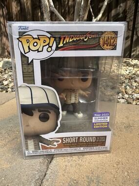 Funko POP! Indiana Jones Short Round 1412 2023 SDCC *Vaulted* with Protector